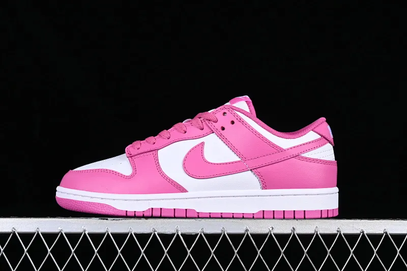 All categories Nk SB Dunk series Nk SB Dunk Low low-top sneakers N version Nk Dunk Low GS "Active Fuchsia" Barbie pink SB low-top casual sneakers FJ0704-100